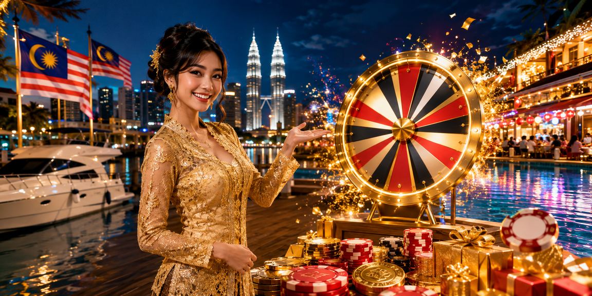Sports betting and odds display screen styled with traditional Malaysian attire in Kuala Lumpur